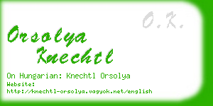 orsolya knechtl business card